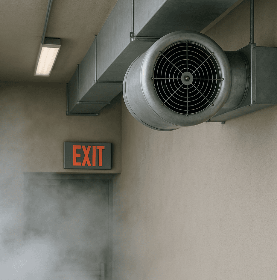 Sistema de extração de fumaça industrial